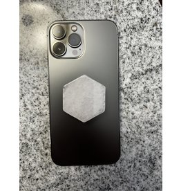 Clear Quartz Hexagon Phone Grip