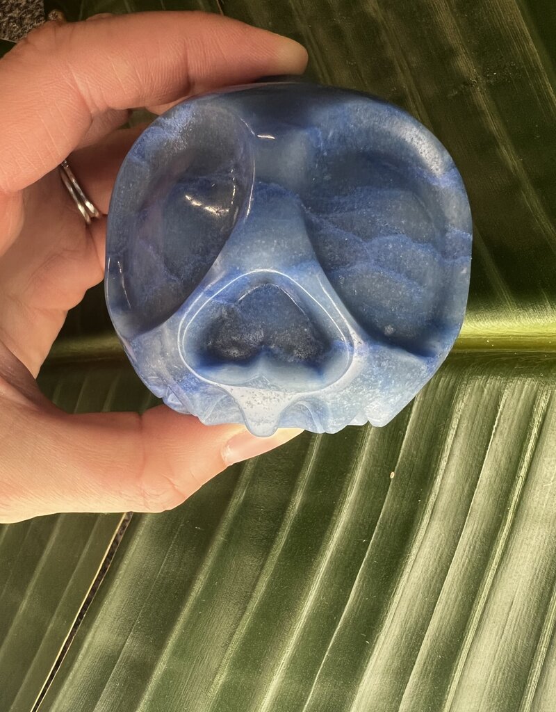 Blue Aventurine Apple Skull *disc.*