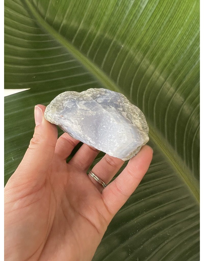 Blue Lace Agate Raw Geode #88, 260gr