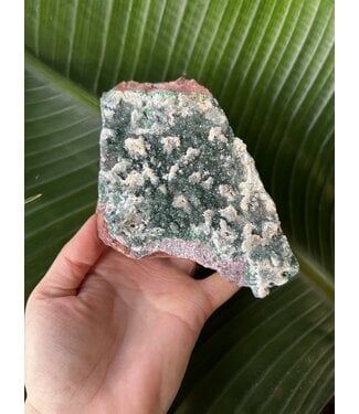 Druzy Coated Chrysocolla Specimen, with Malachite #2, 688gr *disc.*