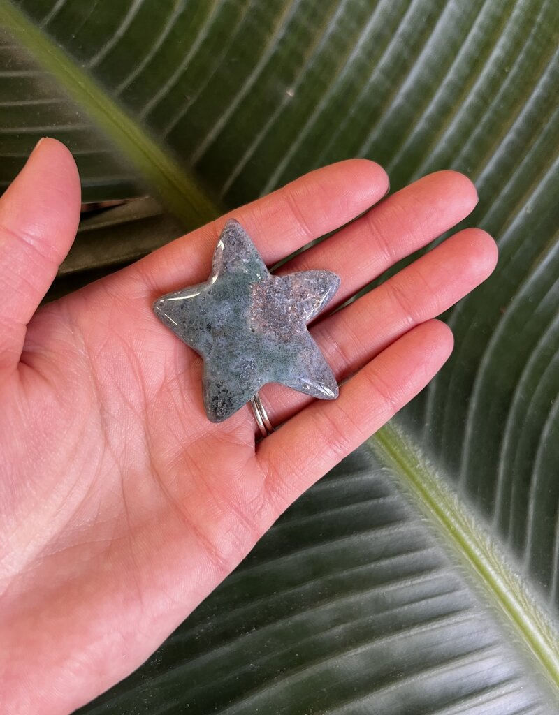 Moss Agate Star, Size Baby [1-24gr]
