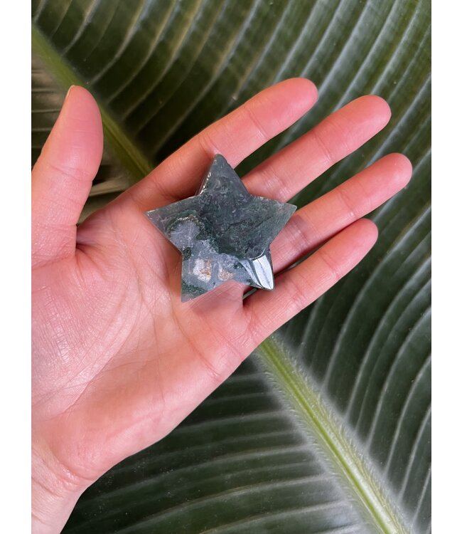 Moss Agate Star, Size XX-Small [25-49gr]