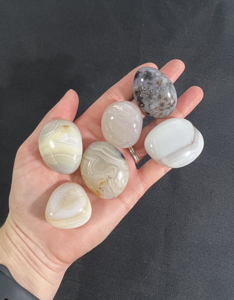 Agate Tumbled Stones, 2 sizes available, purchase individual or bulk