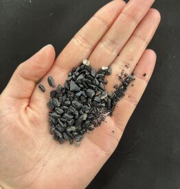 Black Tourmaline Chip Stones, Size 01 Chip