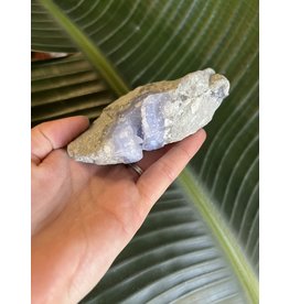 Blue Lace Agate Raw Geode #125, 218gr