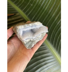 Blue Lace Agate Raw Geode #147, 324gr