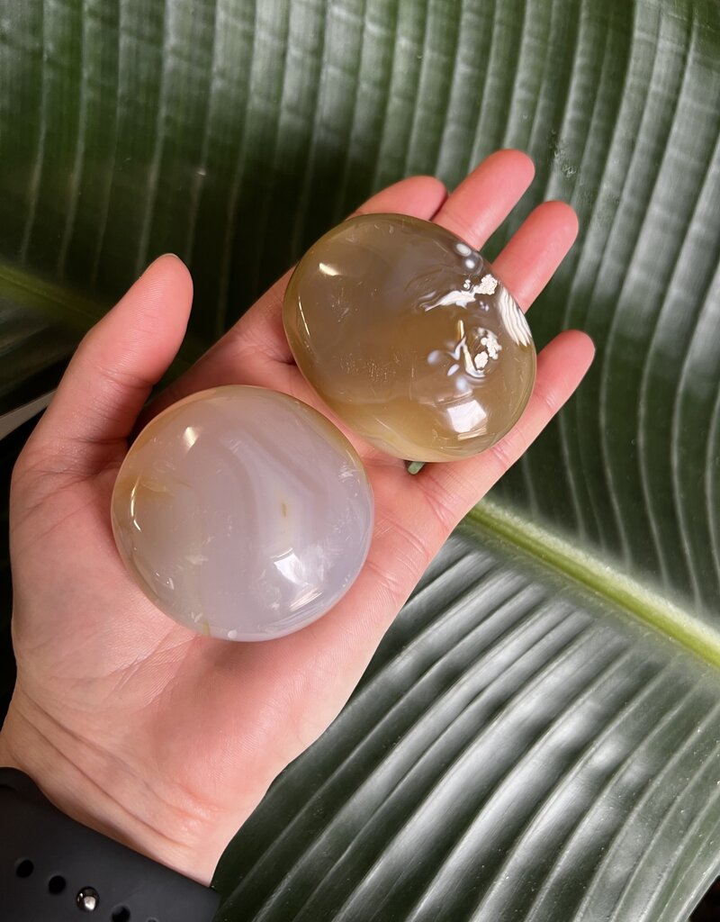 Agate Palm Stone, Size Large [125-149gr] *disc.*