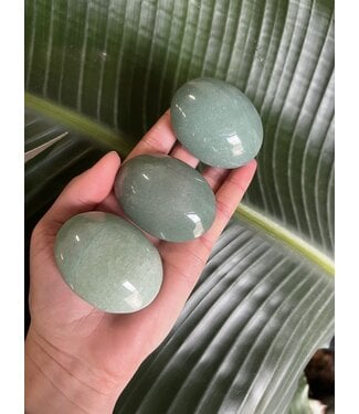 Green Aventurine Palm Stone, Size Small [75-99gr] *disc.*