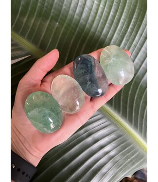 Green Fluorite Palm Stone, Size X-Small [50-74gr]