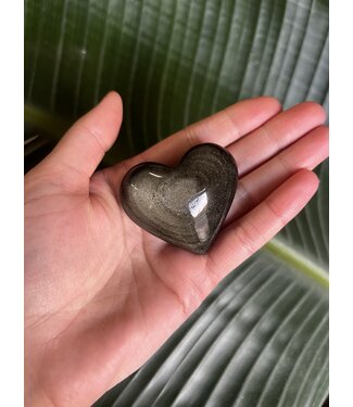 Gold Sheen Obsidian Heart, Size X-Small [50-74gr]
