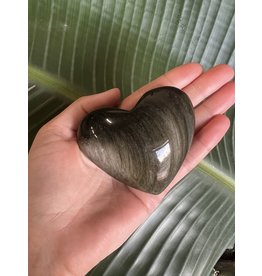 Gold Sheen Obsidian Heart, Size XX-Large [175-199gr]