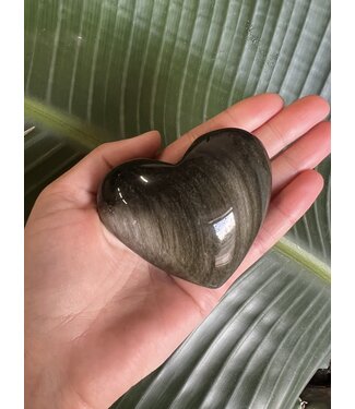 Gold Sheen Obsidian Heart, Size XX-Large [175-199gr]