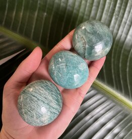 Amazonite Palm Stone, Size Small [75-99gr] *disc.*