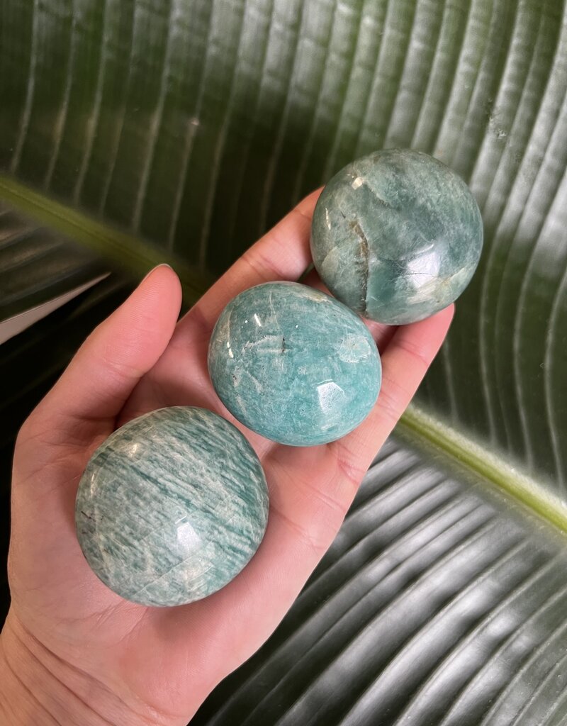 Amazonite Palm Stone, Size Small [75-99gr] *disc.*