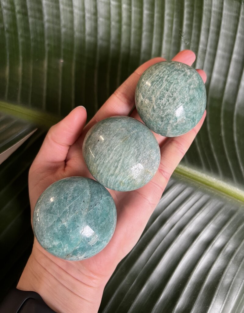 Amazonite Palm Stone, Size Medium [100-124gr] *disc.*