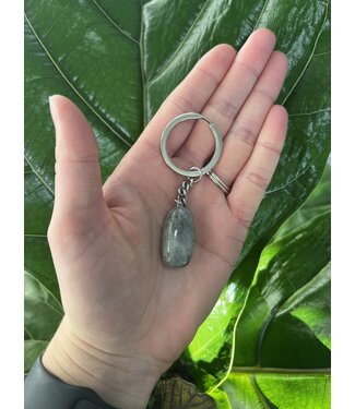 Silver Chain Natural Keychain, Labradorite *disc.*