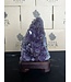 Amethyst Lamp with wood base #60, 1.508kg *disc.*