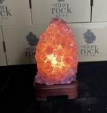 Amethyst Lamp with wood base #83, 1.506kg *disc.*