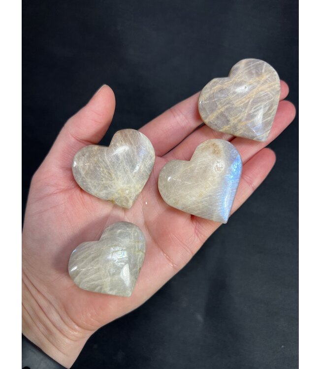 High Flash Garnierite Heart, Size XX-Small [25-49gr]