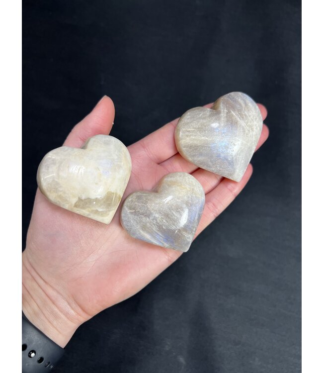 High Flash Garnierite Heart, Size Small [75-99gr]