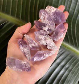 Rough Elestial Amethyst/Bahia Amethyst Points, Size Small BULK