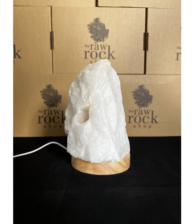Milky Quartz Lamp, with LED USB base, #3, 1.976kg *disc.*