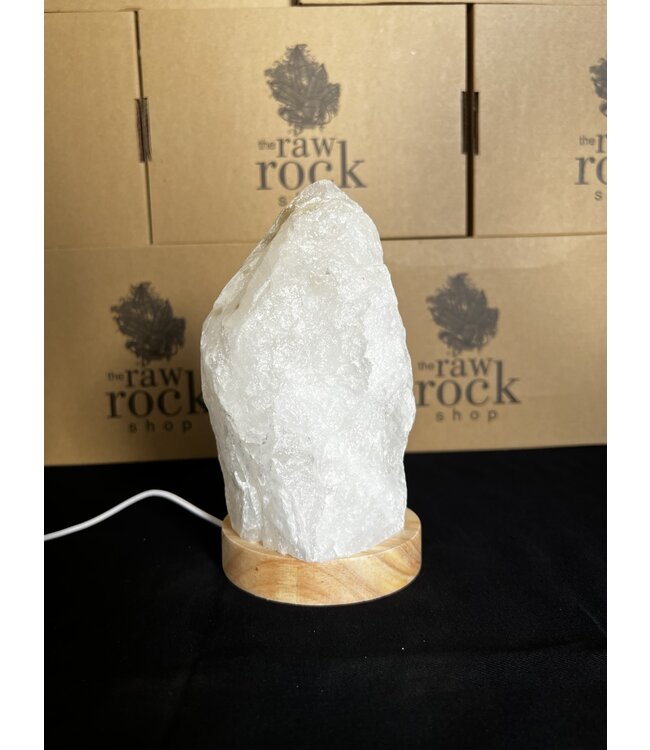 Milky Quartz Lamp, with LED USB base, #5, 1.932kg *disc.*