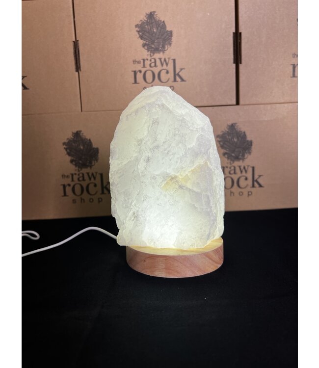 Milky Quartz Lamp, with LED USB base, #8, 2.12kg *disc.*