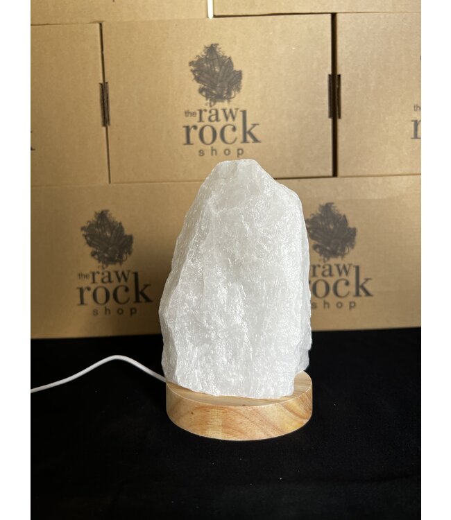 Milky Quartz Lamp, with LED USB base, #10, 1.854kg *disc.*