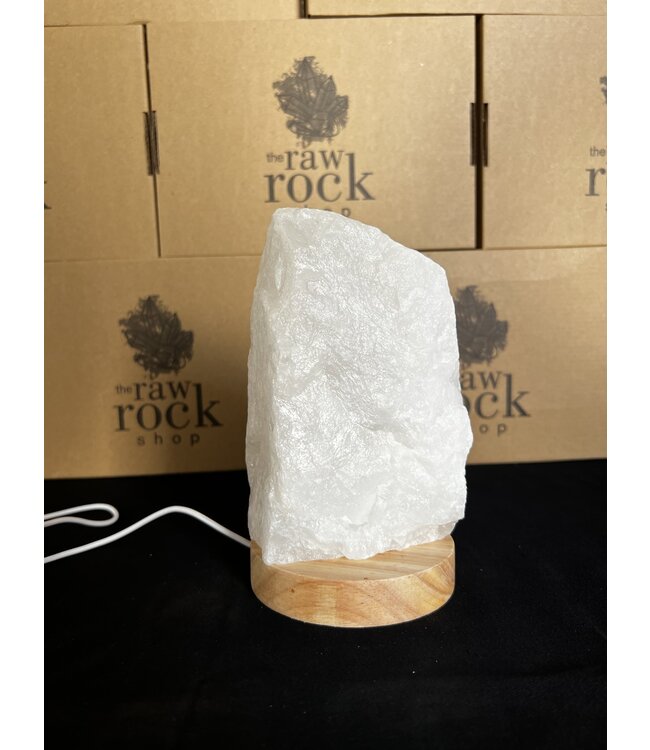 Milky Quartz Lamp, with LED USB base, #16, 1.88kg *disc.*