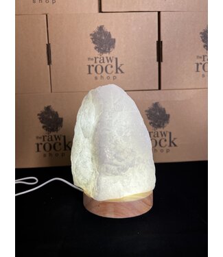 Milky Quartz Lamp, with LED USB base, #18, 1.904kg *disc.*