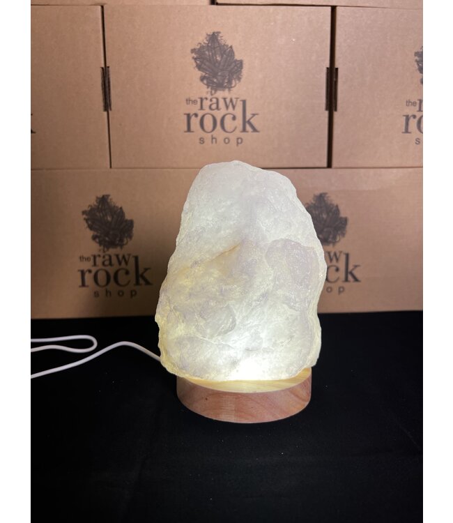 Milky Quartz Lamp, with LED USB base, #24, 1.936kg *disc.*