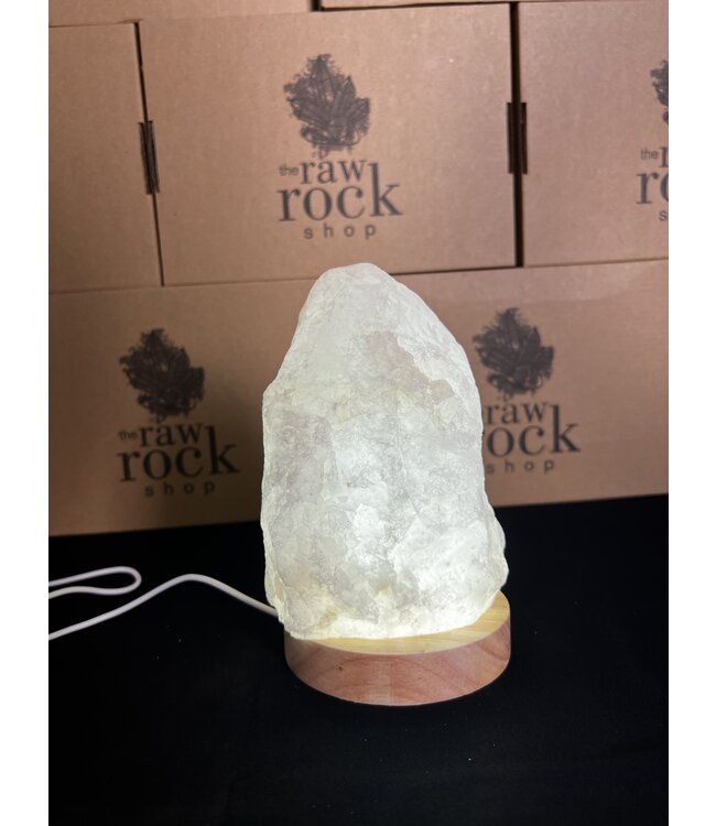 Milky Quartz Lamp, with LED USB base, #22, 1.746kg *disc.*