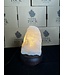 Milky Quartz Lamp, wooden base with Standard bulb/cord, #35, 1.696kg *disc.*