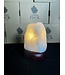 Milky Quartz Lamp, wooden base with Standard bulb/cord, #37, 2.014kg *disc.*