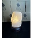 Milky Quartz Lamp, wooden base with Standard bulb/cord, #43, 1.708kg *disc.*