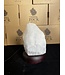 Milky Quartz Lamp, wooden base with Standard bulb/cord, #50, 1.68kg *disc.*