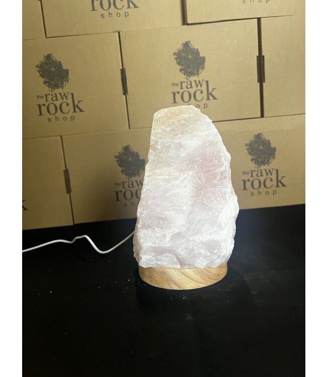 Rose Quartz Lamp, with LED USB base, #6, 2.256kg *disc.*