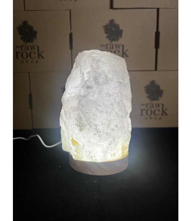 Rose Quartz Lamp, with LED USB base, #7, 2.458kg *disc.*