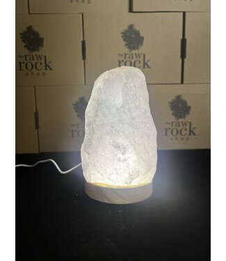 Rose Quartz Lamp, with LED USB base, #10, 2.262kg *disc.*