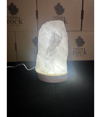 Rose Quartz Lamp, with LED USB base, #12, 1.854kg *disc.*