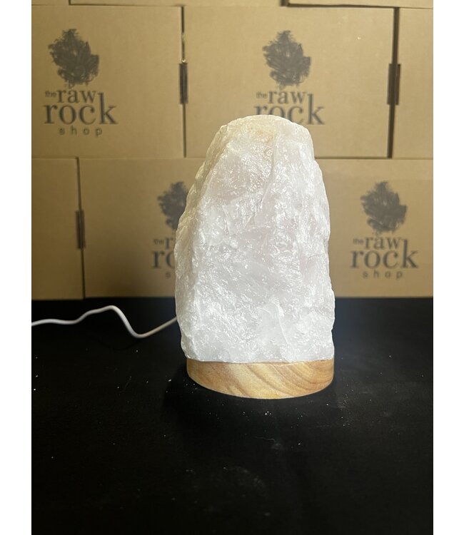 Rose Quartz Lamp, with LED USB base, #13, 1.99kg *disc.*