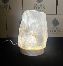 Rose Quartz Lamp, with LED USB base, #14, 2.21kg *disc.*