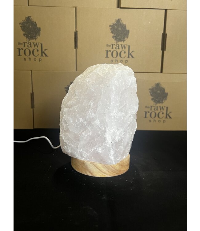 Rose Quartz Lamp, with LED USB base, #18, 2.222kg *disc.*