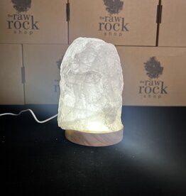 Rose Quartz Lamp, with LED USB base, #22, 1.852kg *disc.*