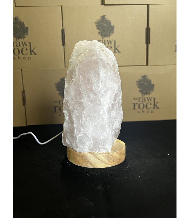 Rose Quartz Lamp, with LED USB base, #23, 2.258kg *disc.*
