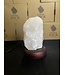 Rose Quartz Lamp, wooden base with Standard bulb/cord, #30, 2.09kg *disc.*