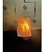 Rose Quartz Lamp, wooden base with Standard bulb/cord, #36, 2.144kg *disc.*