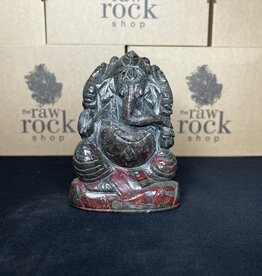 Bloodstone Ganesha Carving #2, 734gr *disc.*