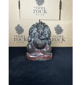 Bloodstone Ganesha Carving #2, 734gr